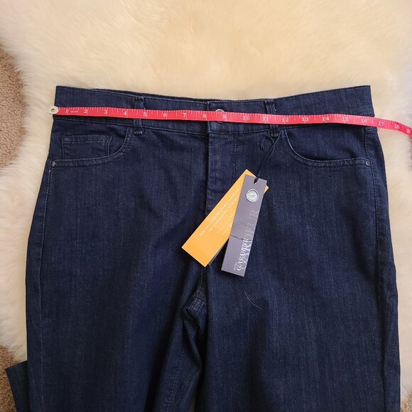 Atelier GARDEUR Inga Dark Wash Crop/Ankle Jeans NWT - Picture 3 of 9